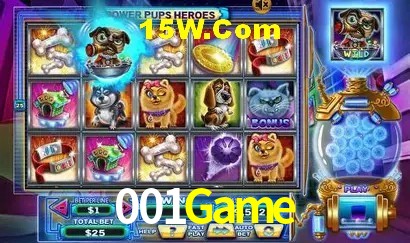 Biblioteca de slots populares na 001Game